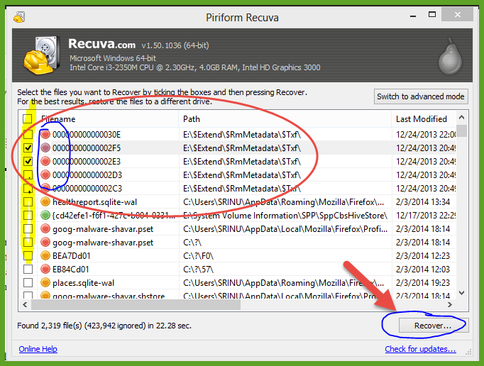 Recover Deleted files  (3)